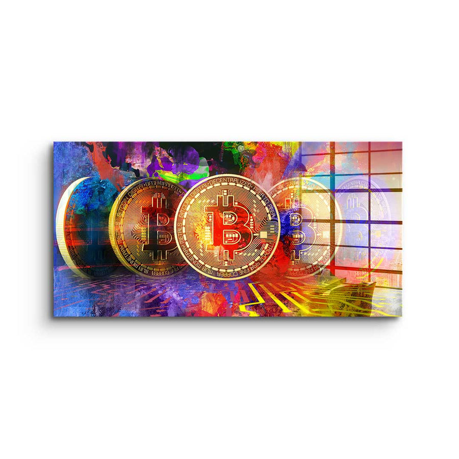 Multiple Bitcoin - Acrylic glass