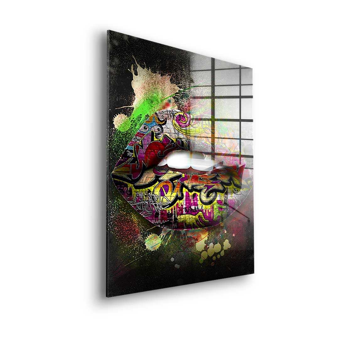 Graffiti Lips - Acrylglas