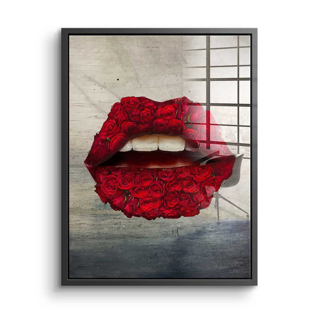 Lips X Roses - Acrylic Glass