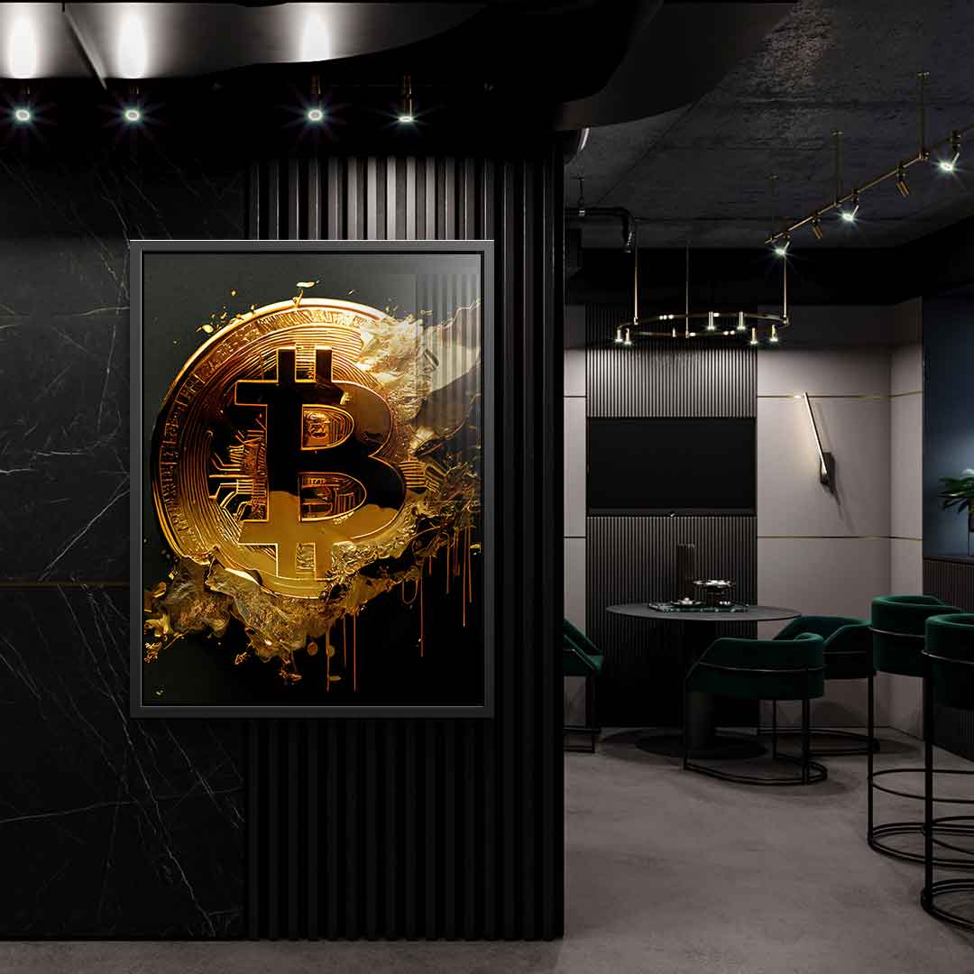 Raw Bitcoin - Acrylic glass