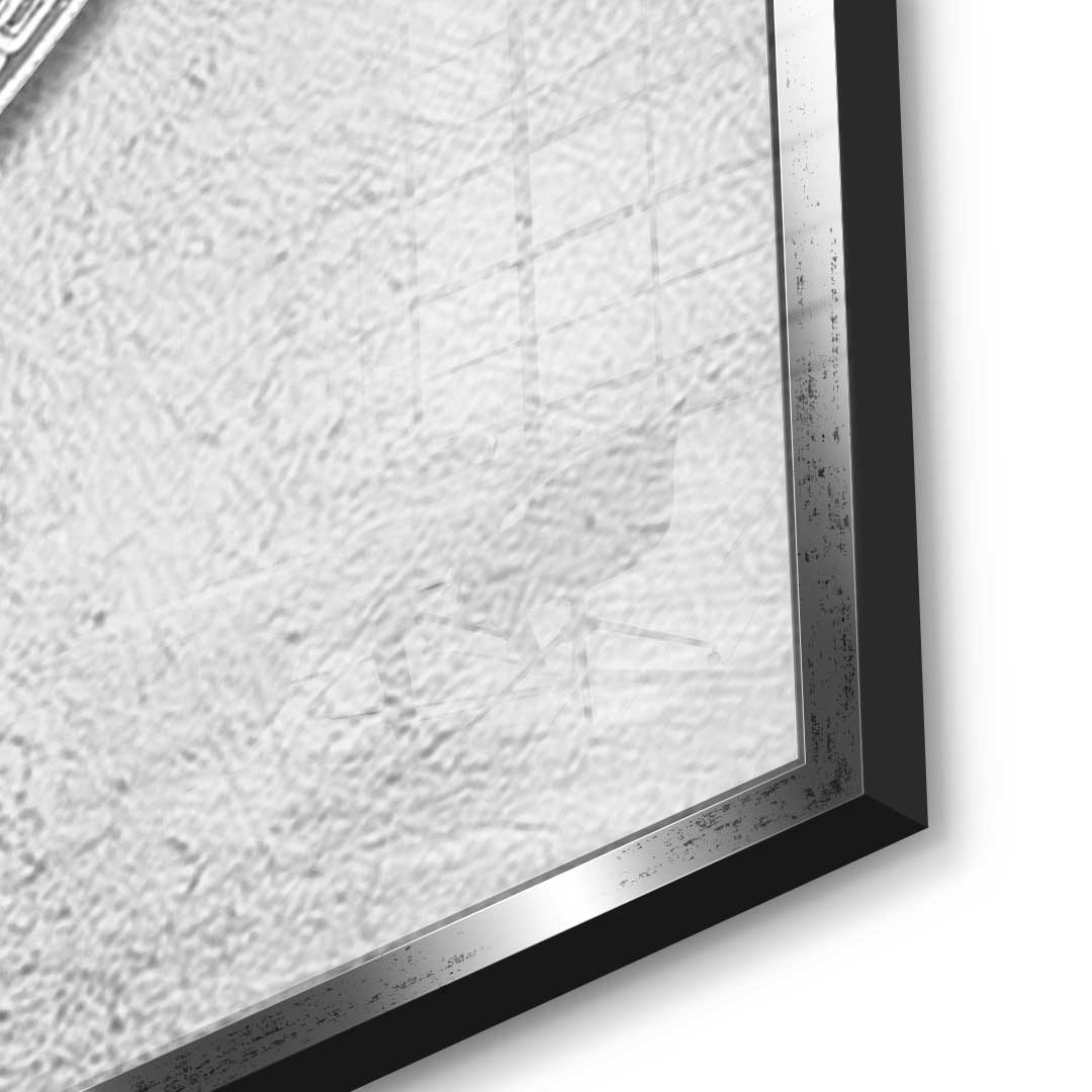 Silver Bitcoin - Acrylic glass