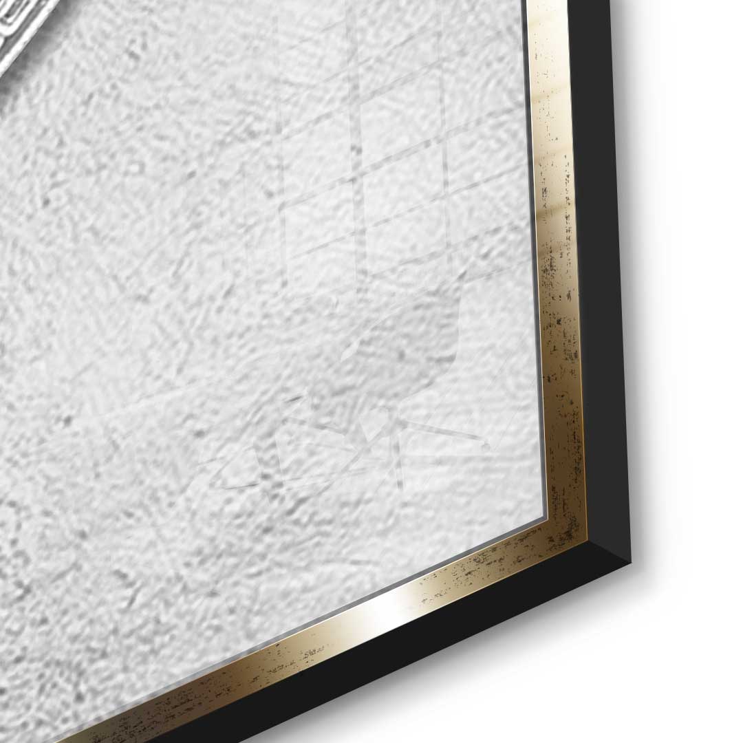 Silver Bitcoin - Acrylic glass