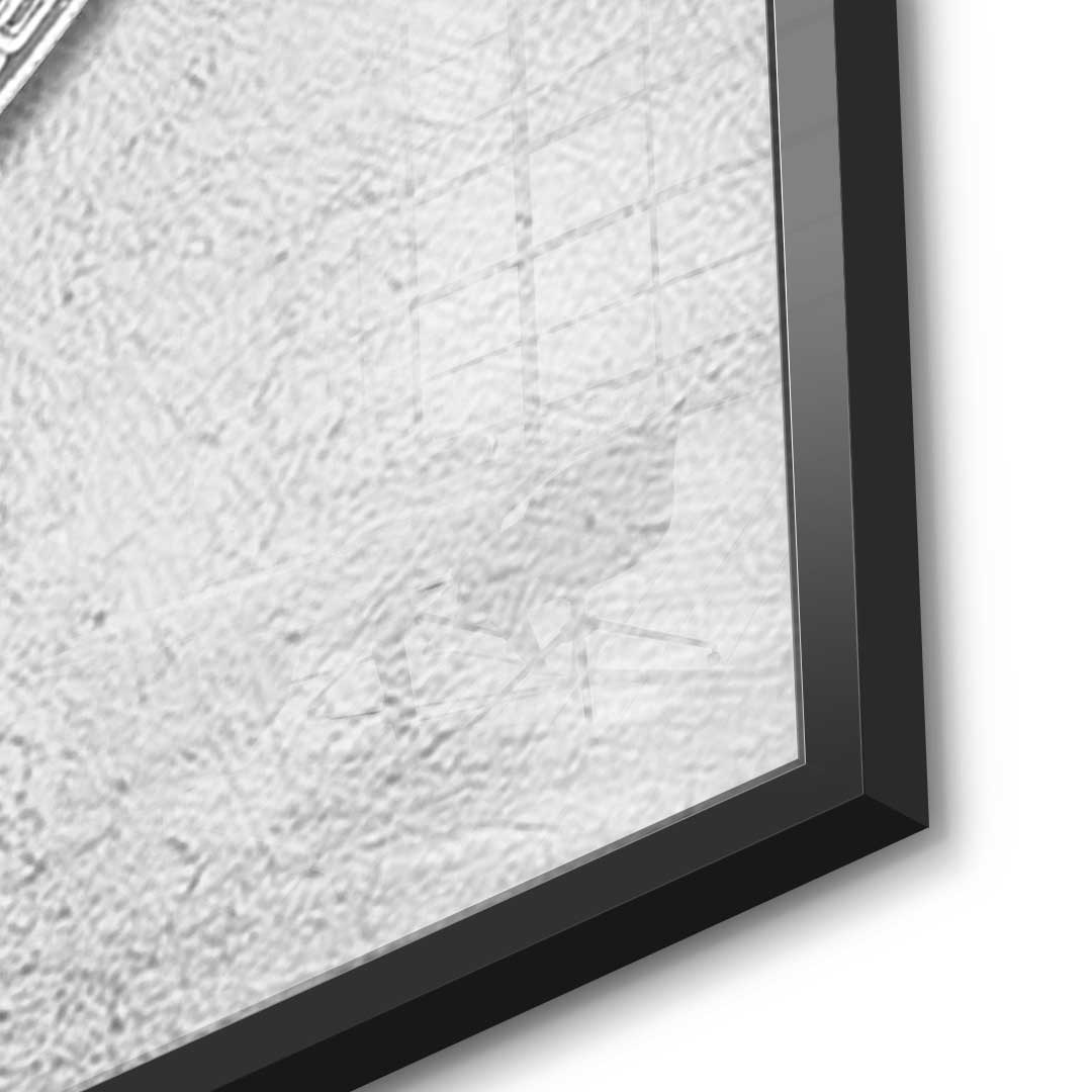 Silver Bitcoin - Acrylic glass