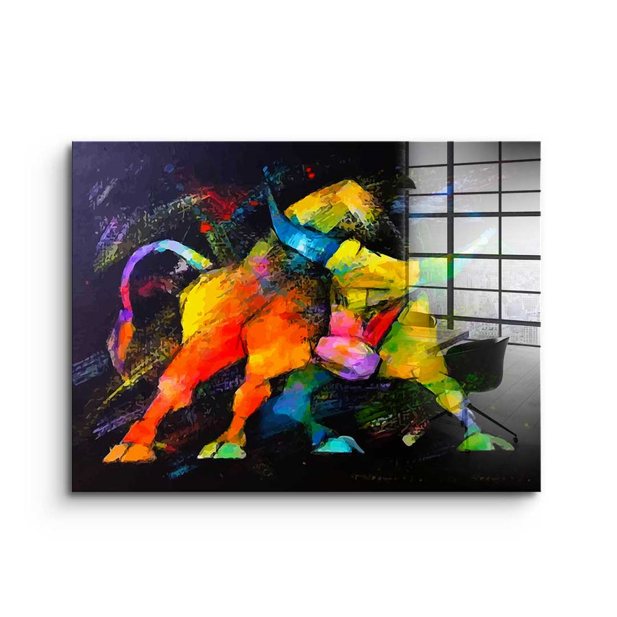 Wilder Bulle - Acrylglas