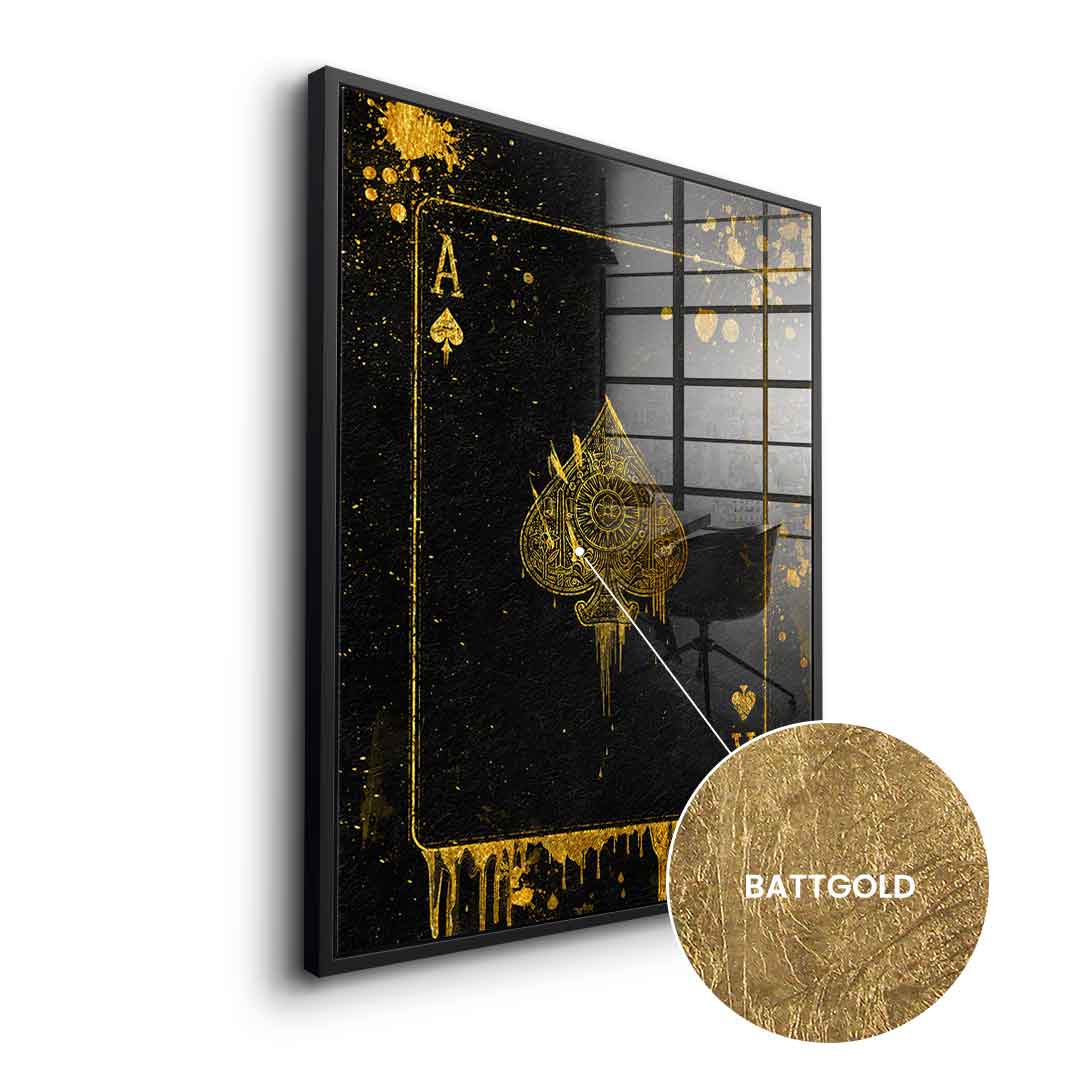 Ace Card - Blattgold