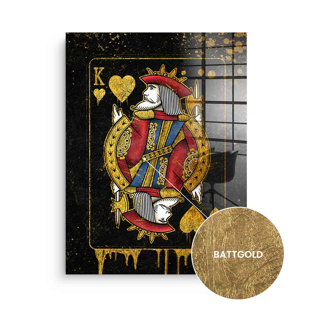King Card - Gold Leaf
