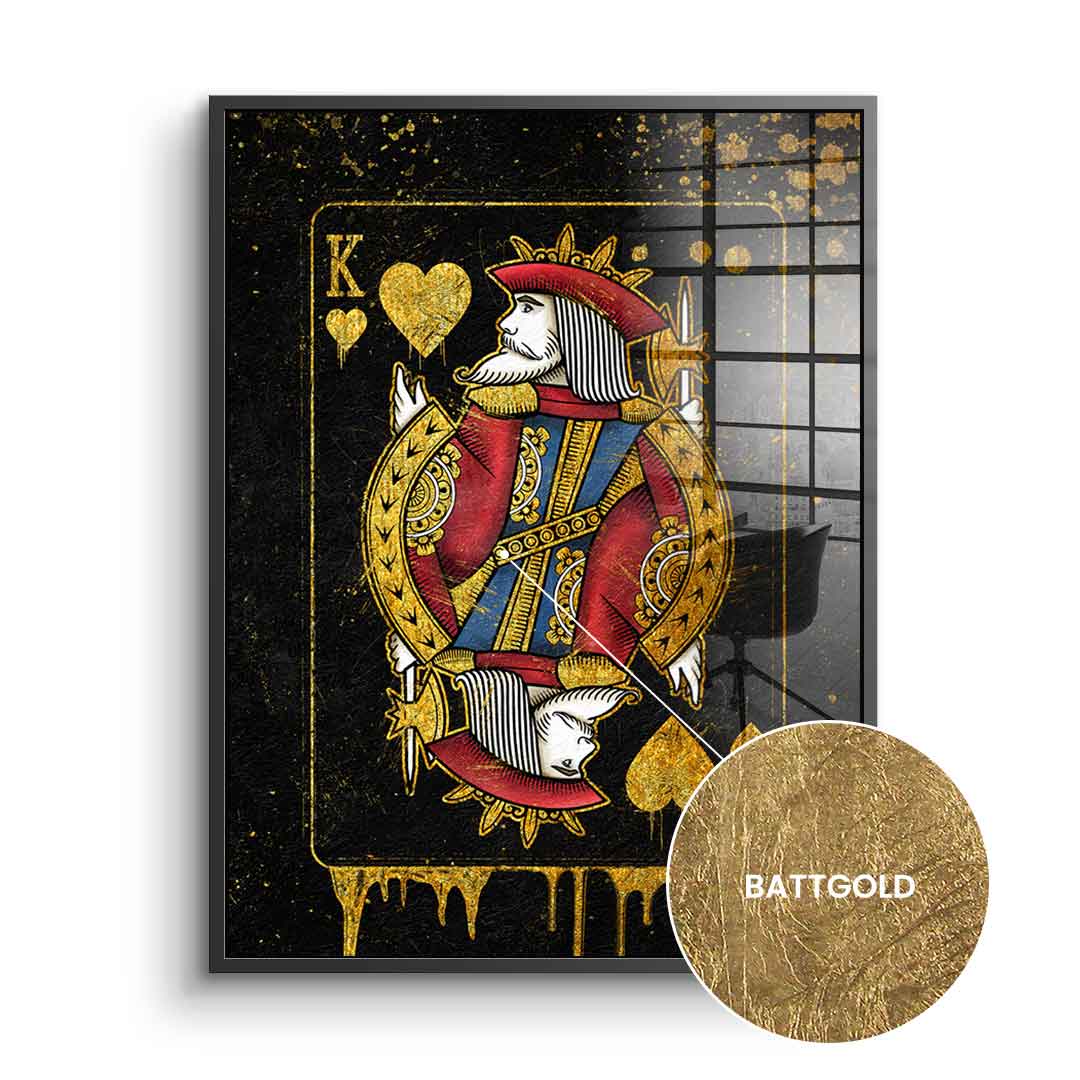 King Card - Gold Leaf