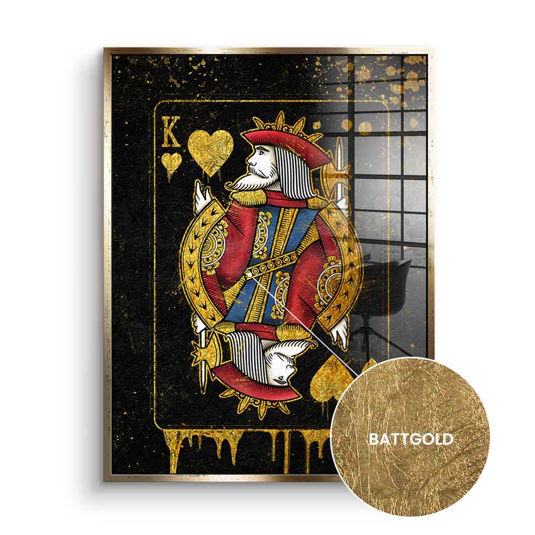 King Card - Gold Leaf