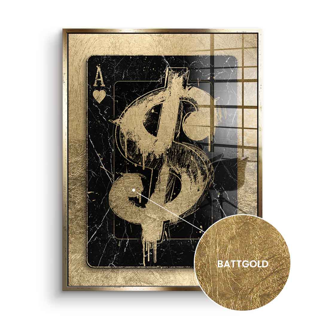 GANGSTER SIGN - Blattgold