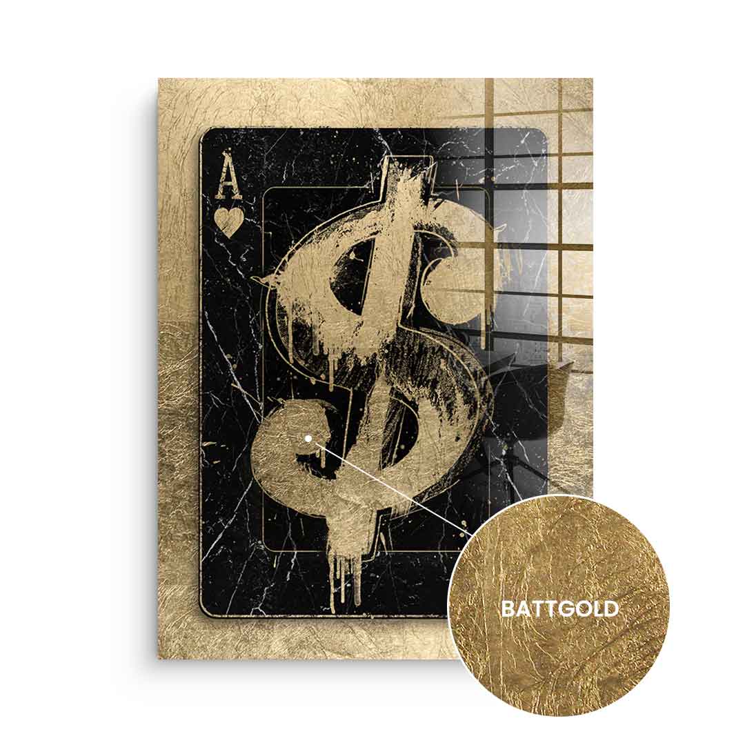 GANGSTER SIGN - Blattgold