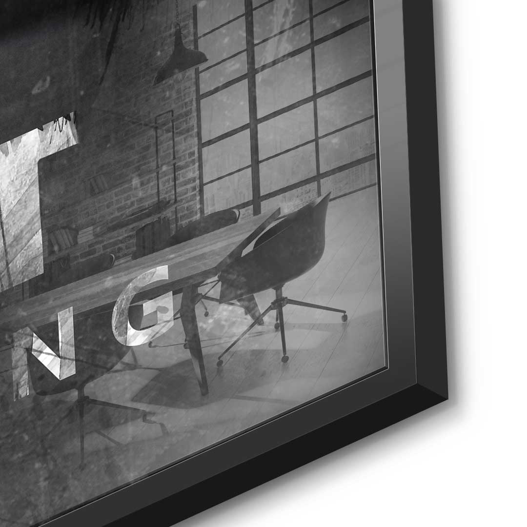 Mindset is everything #Tiger - Blattsilber