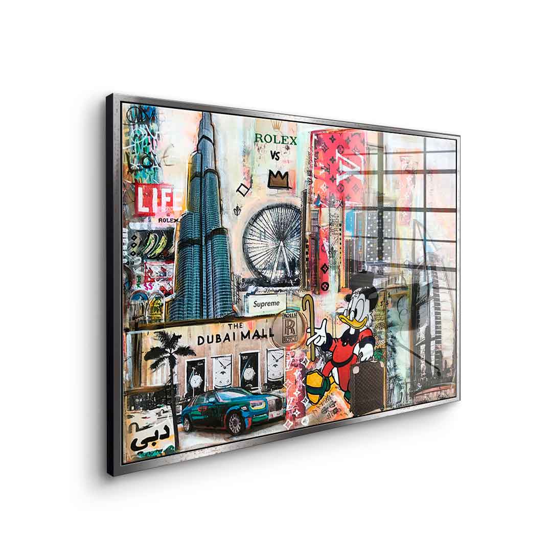 Scrooge McDuck in Dubai - Acrylic glass