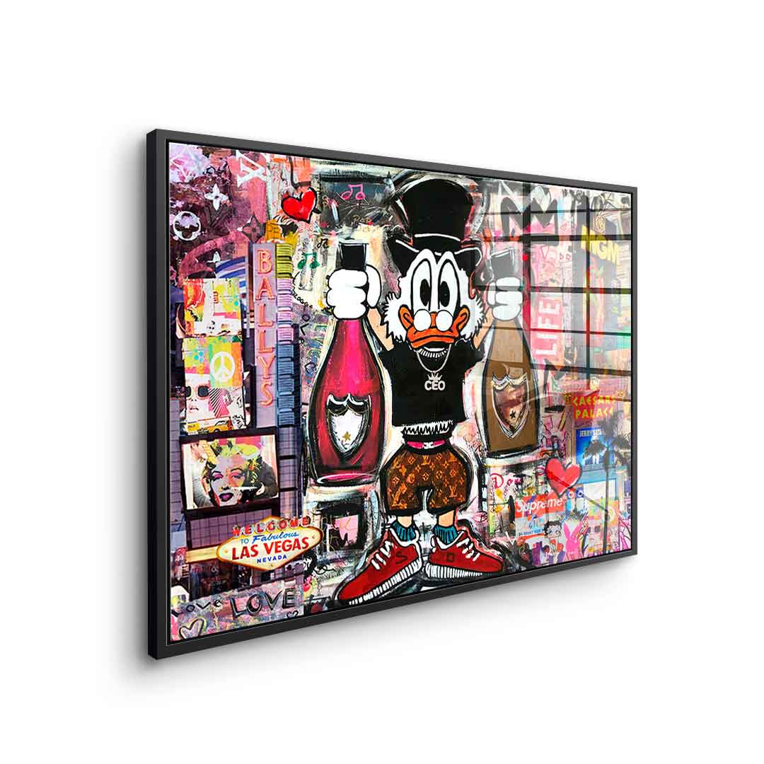 Scrooge McDuck in Las Vegas - Acrylic glass