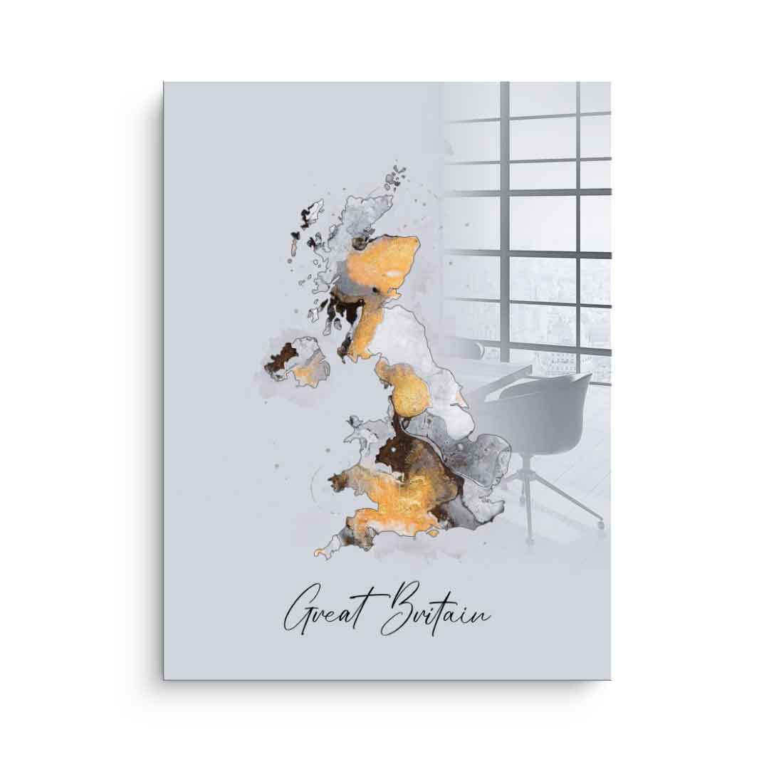Abstract Countries - Great Britain - Acrylglas