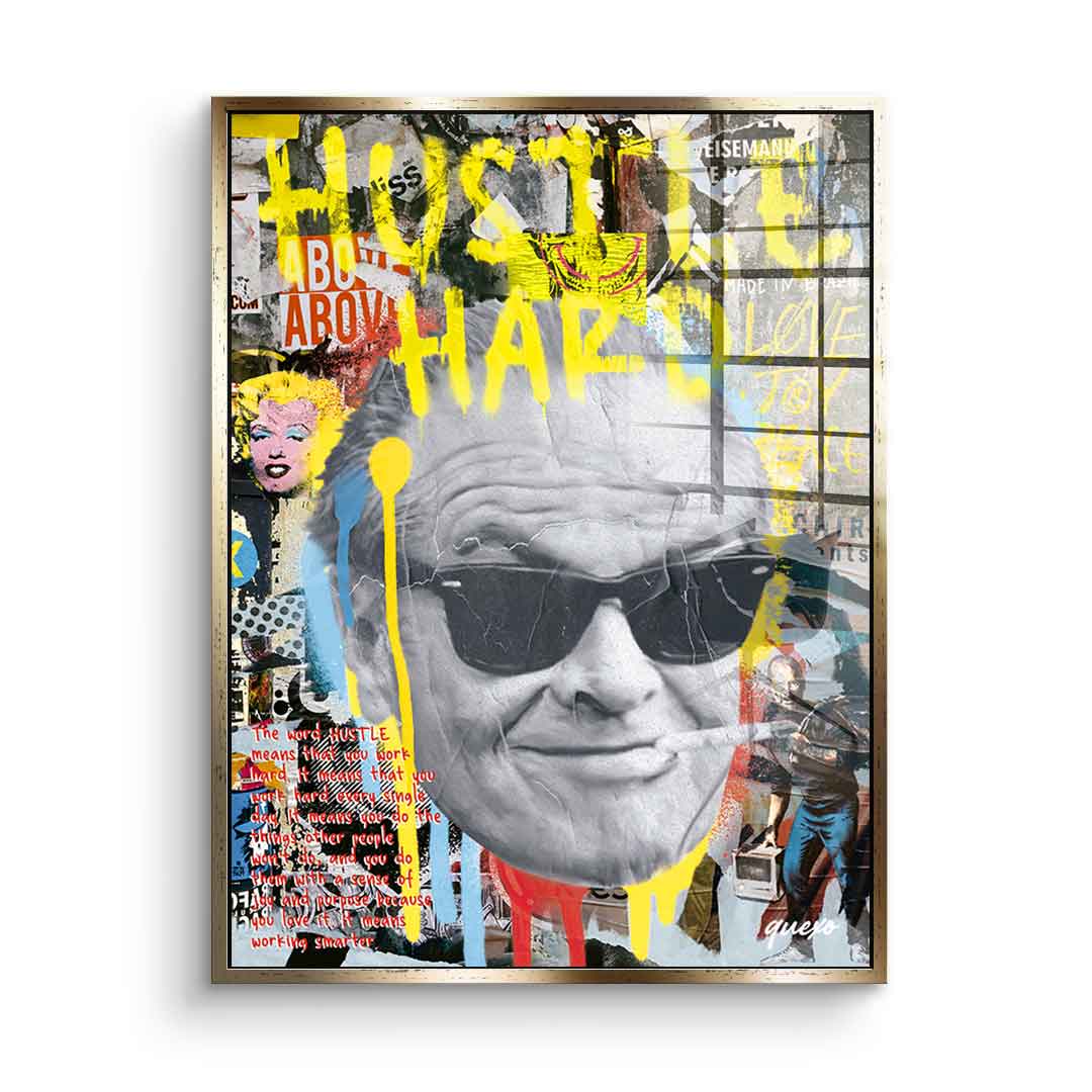 Hustle Hard - Acrylglas