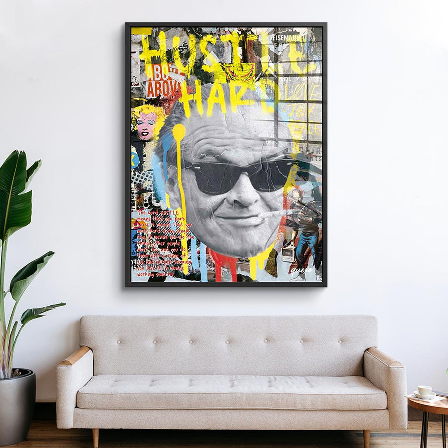 Hustle Hard - Acrylic glass