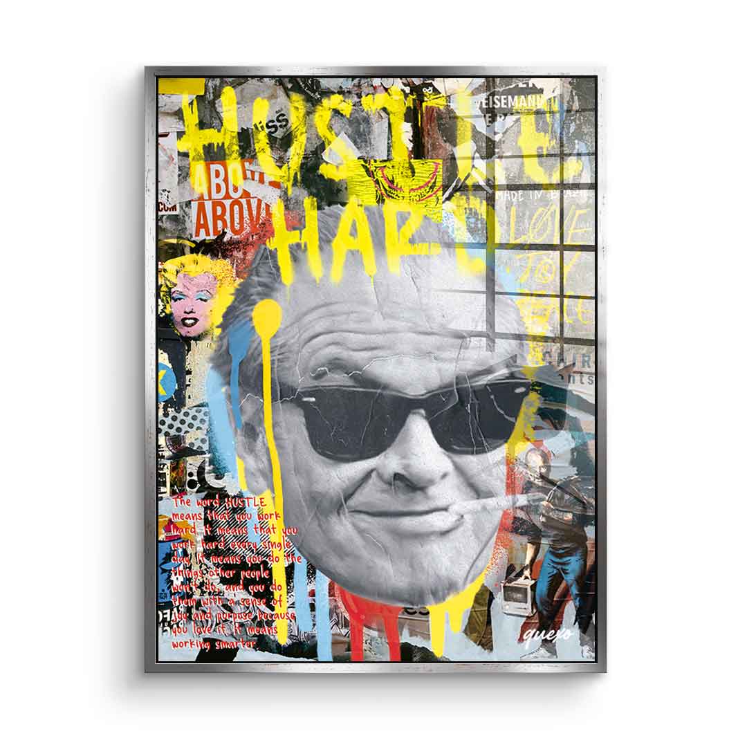 Hustle Hard - Acrylglas