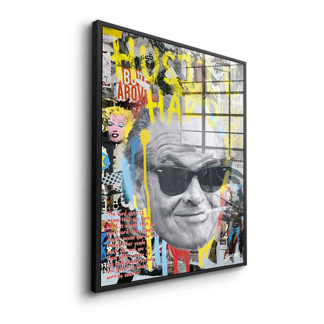 Hustle Hard - Acrylglas