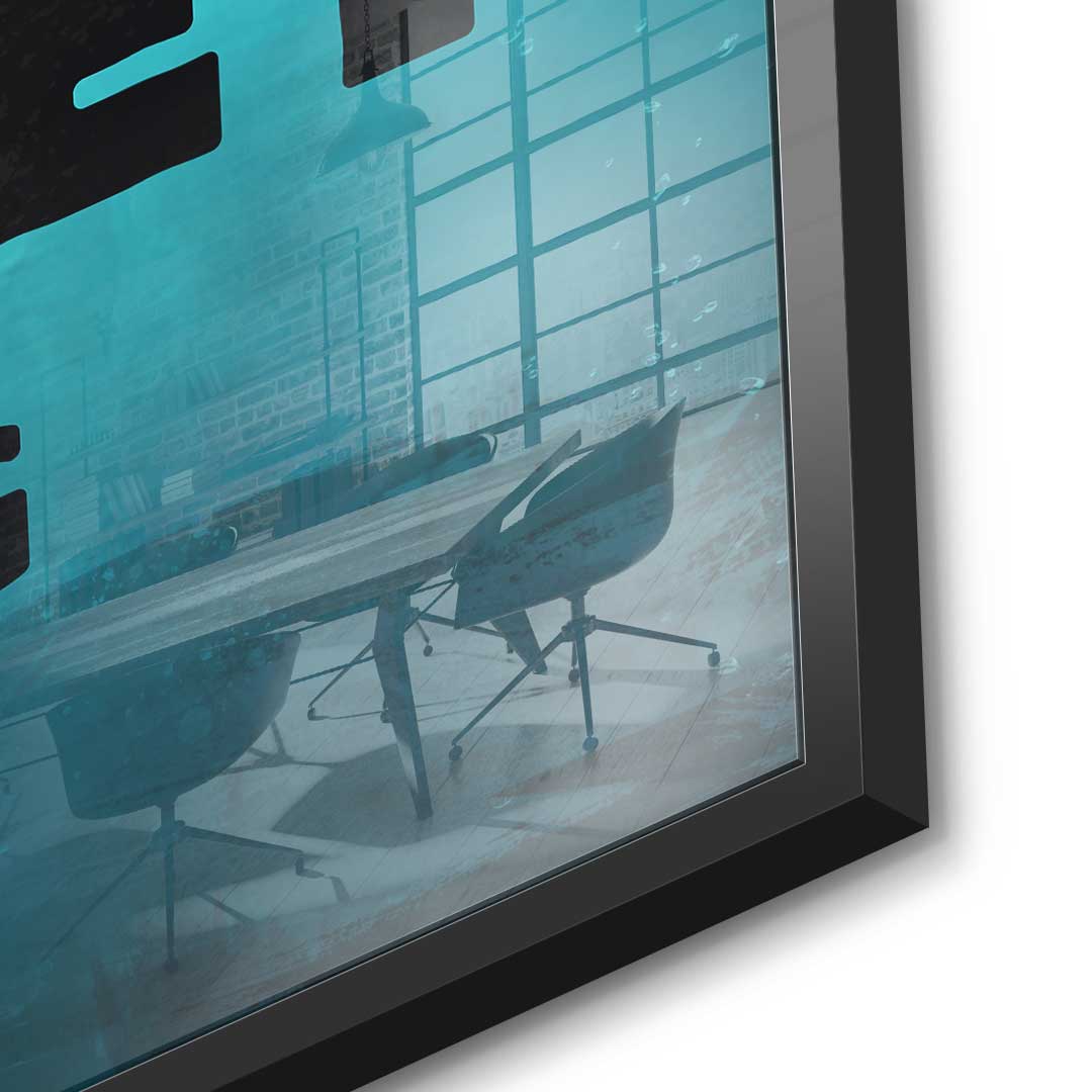 Mindset is everything #Goldfish - Acrylic glass