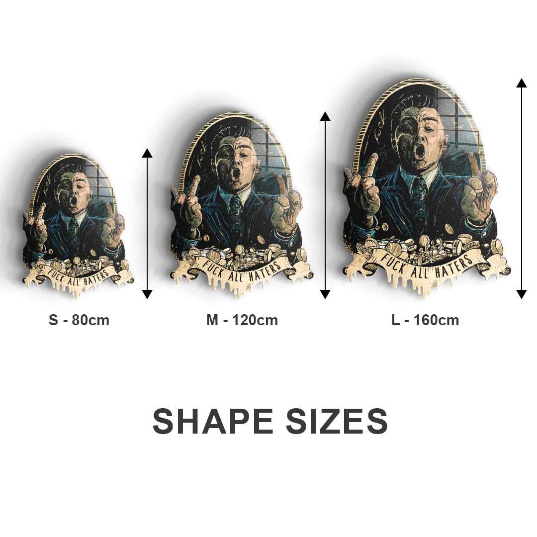 Wall sculpture Royal American Canvas - Gold leaf