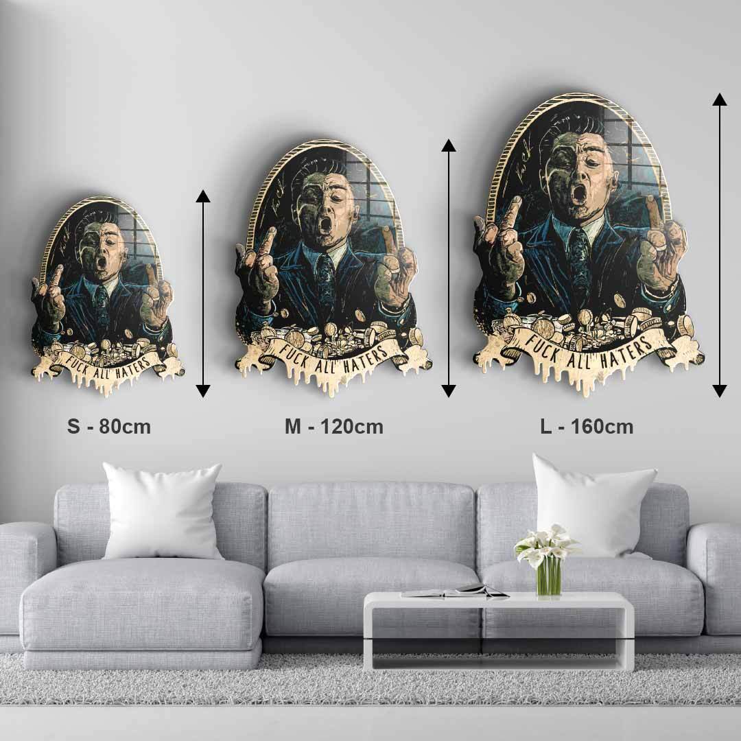 Wall sculpture Royal American Canvas - Acrylic glass