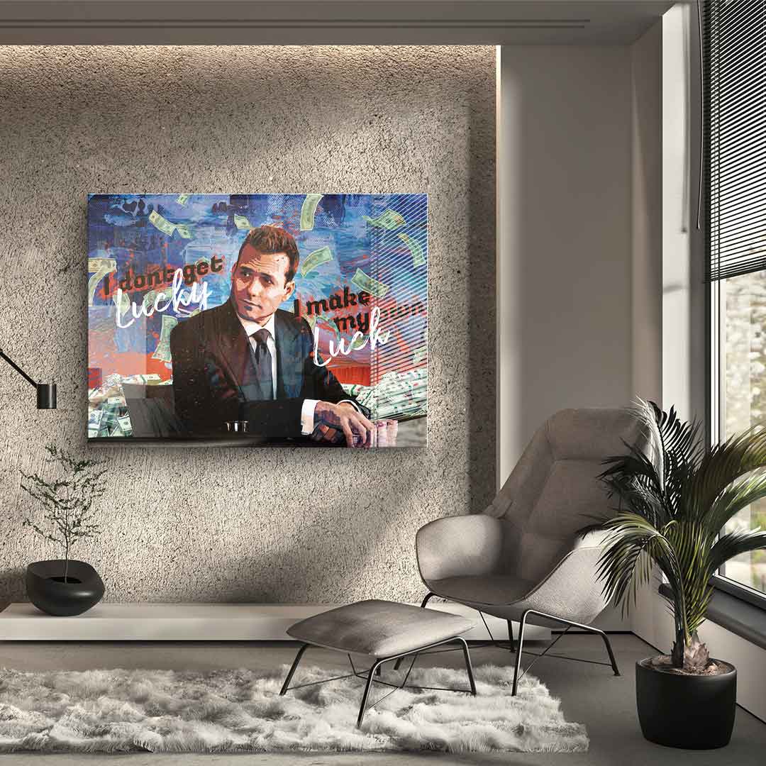 Nie polegam na szczęściu, sam je tworzę - Szkło akrylowe