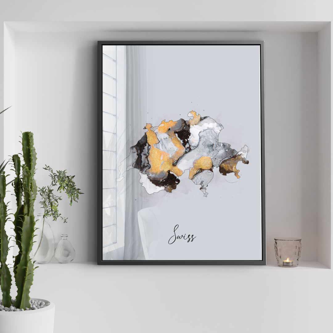 Abstract Countries - Swiss - Acrylglas