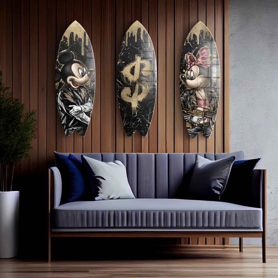 Surfboard Gangster Card Bundle - Blattgold 3x