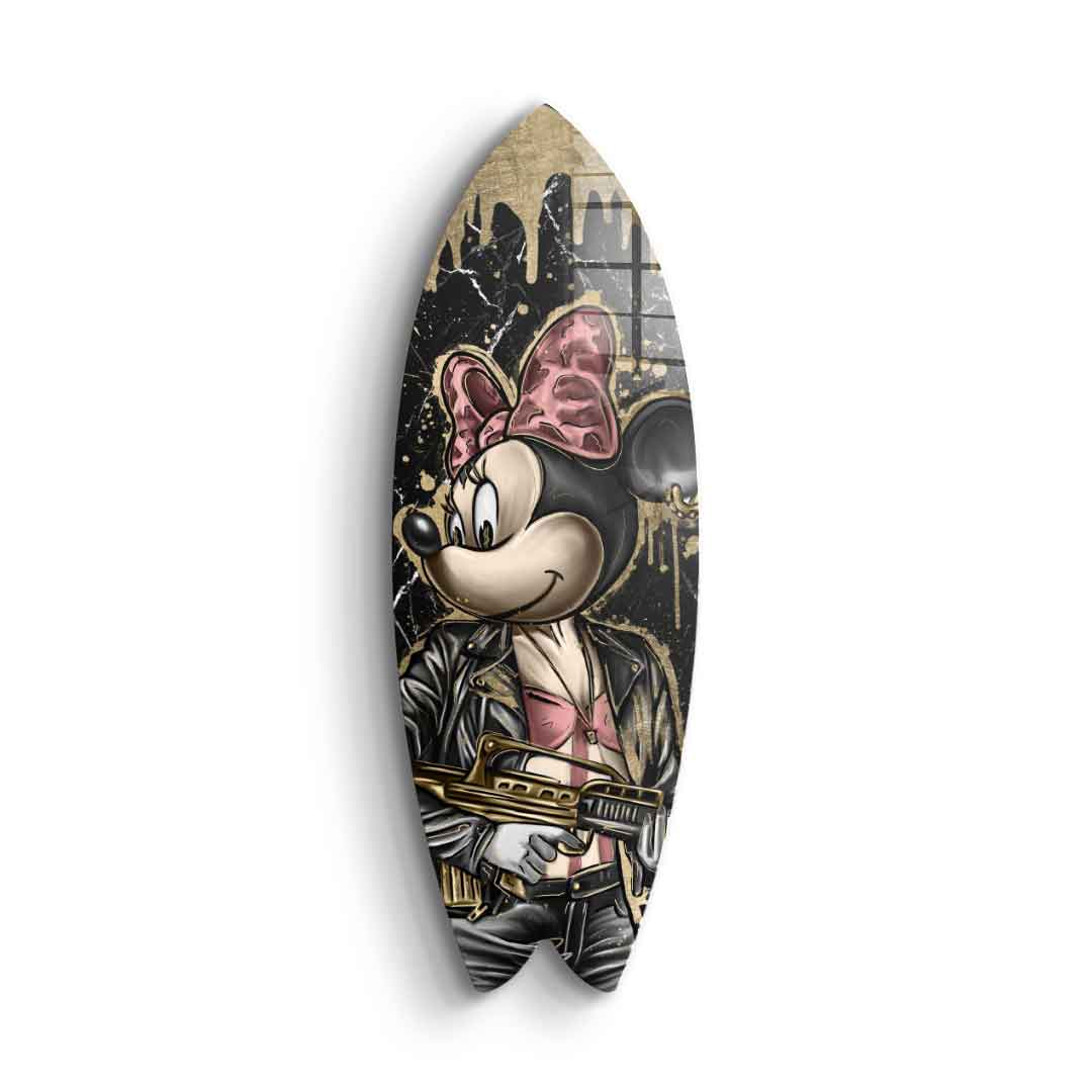 Surfboard Gangster Queen - Blattgold