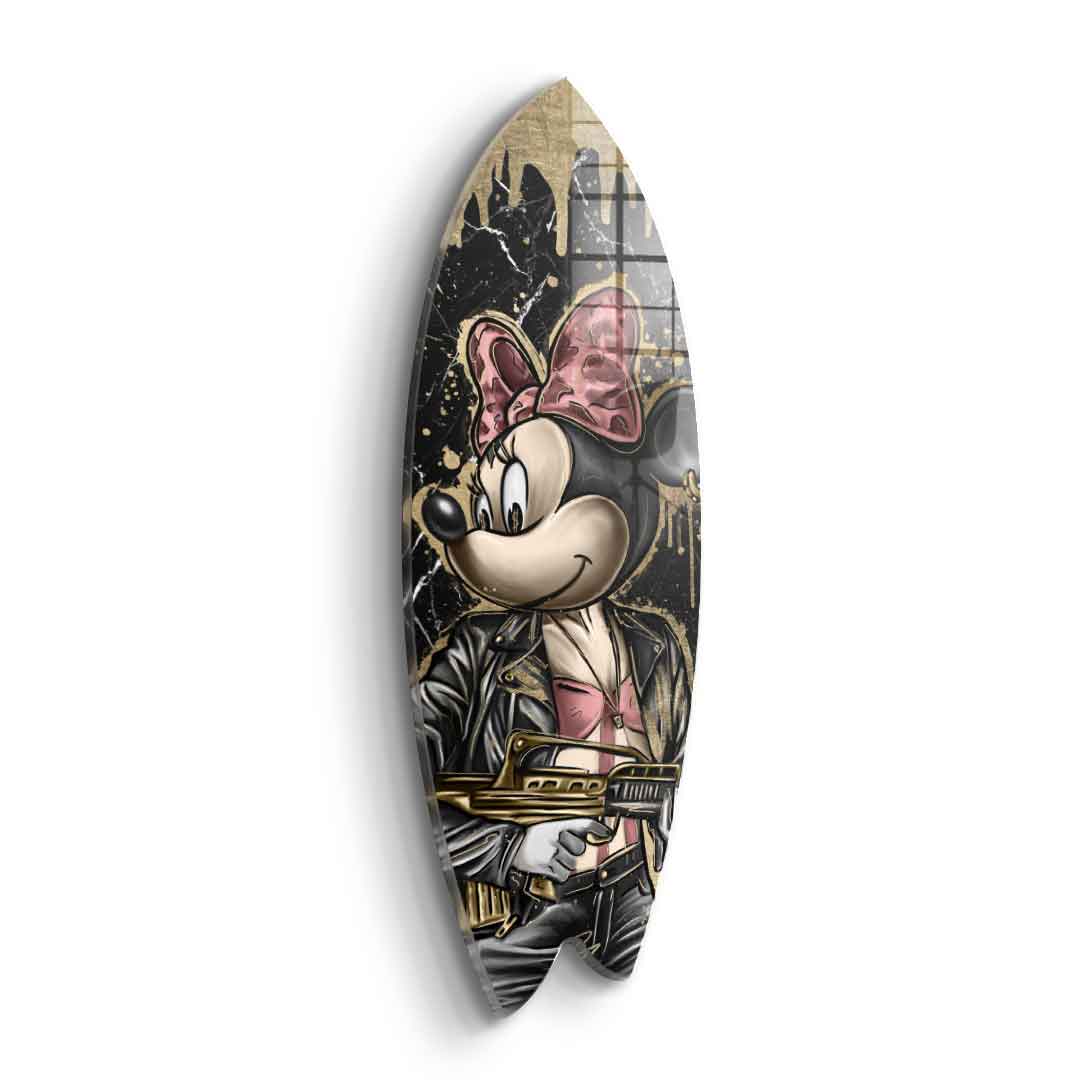 Surfboard Gangster Queen - Blattgold