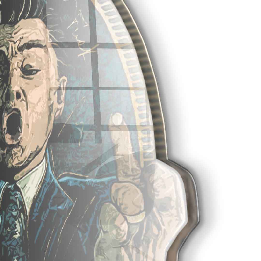 Wall sculpture Royal American Canvas - Gold leaf